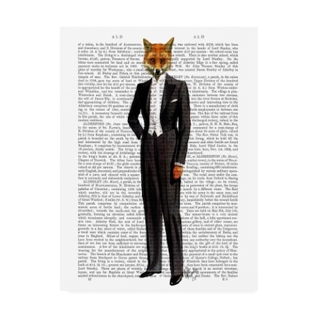 Fab Funky 'Fox In Evening Suit, Full' Canvas Art,24x32